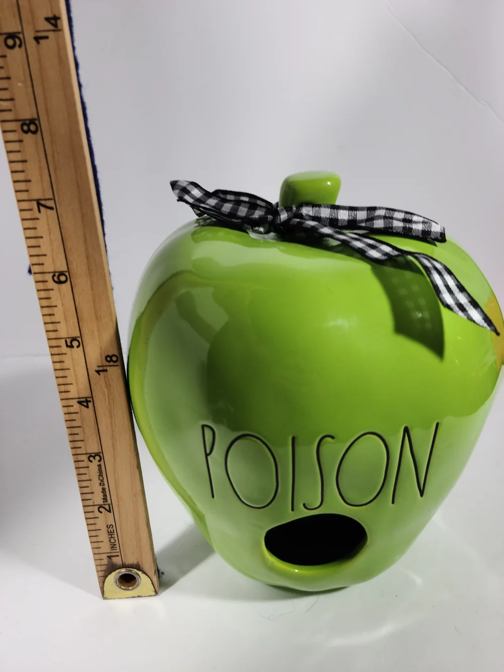Rae Dunn Green Poison Apple Birdhouse Halloween Online Exclusive - Picture 6 of 6